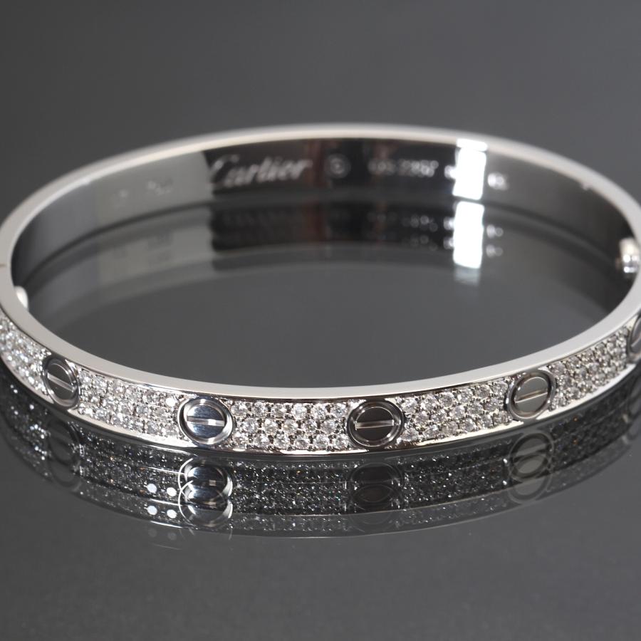 Cartier カルティエ ラブブレス 750 WG パヴェダイヤ アフター Cartier カルティエ ラブブレス 750 WG パヴェダイヤ アフター