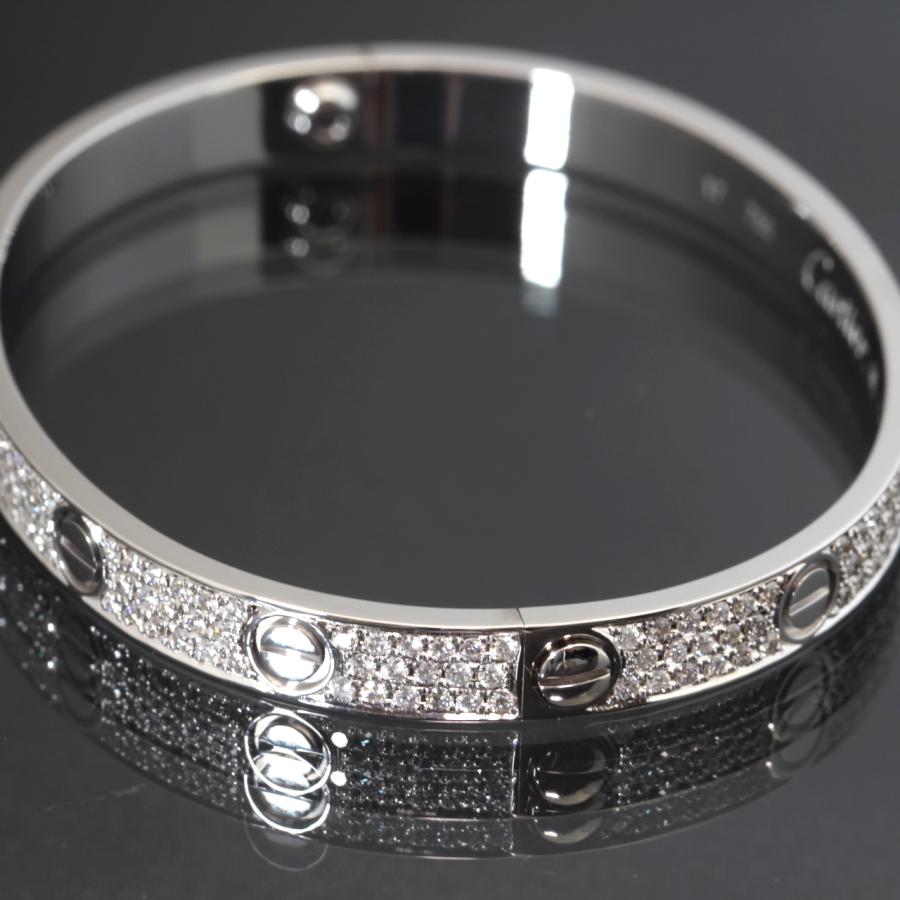 Cartier カルティエ ラブブレス 750 WG パヴェダイヤ アフター Cartier カルティエ ラブブレス 750 WG パヴェダイヤ アフター