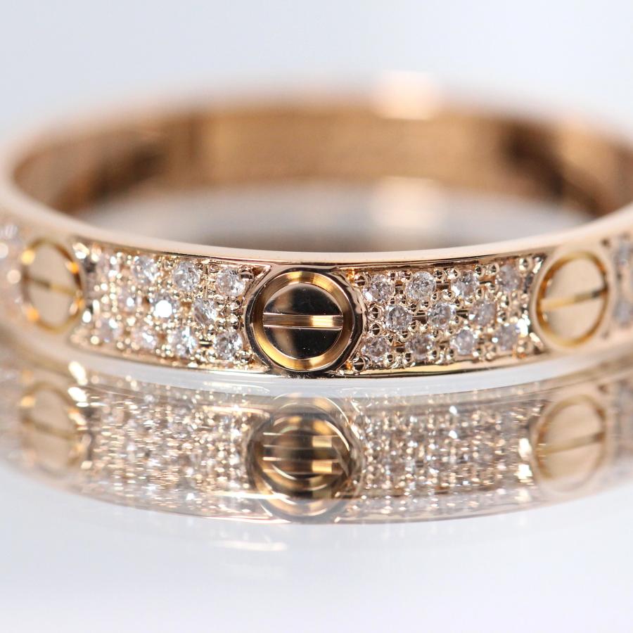 Cartier（カルティエ） 美品 ミニラブリング 3列 アフターダイヤモンド