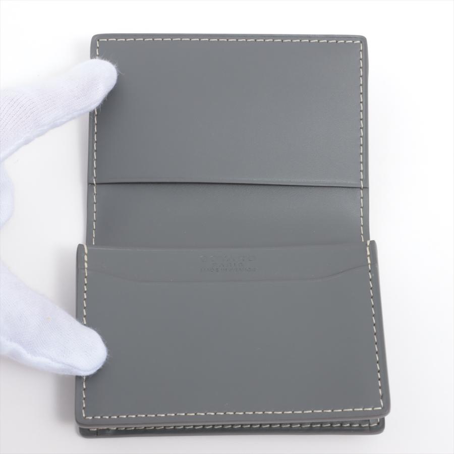 GOYARD 新品 未使用品 ゴヤール マルゼルブ PVC×レザー カードケース 