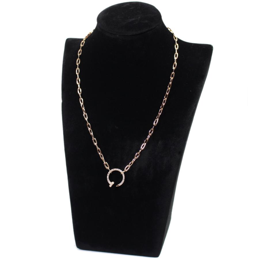 Cartier 美品 カルティエ ジュストアンクル パヴェダイヤ