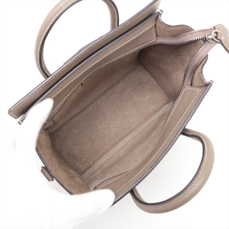 美品 セリーヌ CELINE ラゲージ ナノショッパー ショルダー