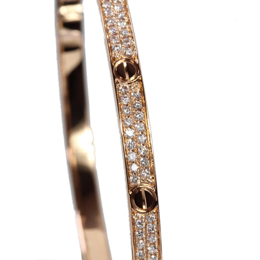 Cartier 美品 カルティエ ラブブレス SM 新型 PG アフターパヴェ Cartier 美品 カルティエ ラブブレス SM 新型 PG アフターパヴェ