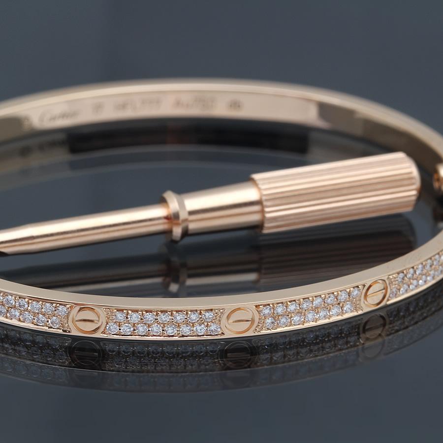 Cartier（カルティエ） 美品 ラブブレス SM 新型 PG アフターパヴェ