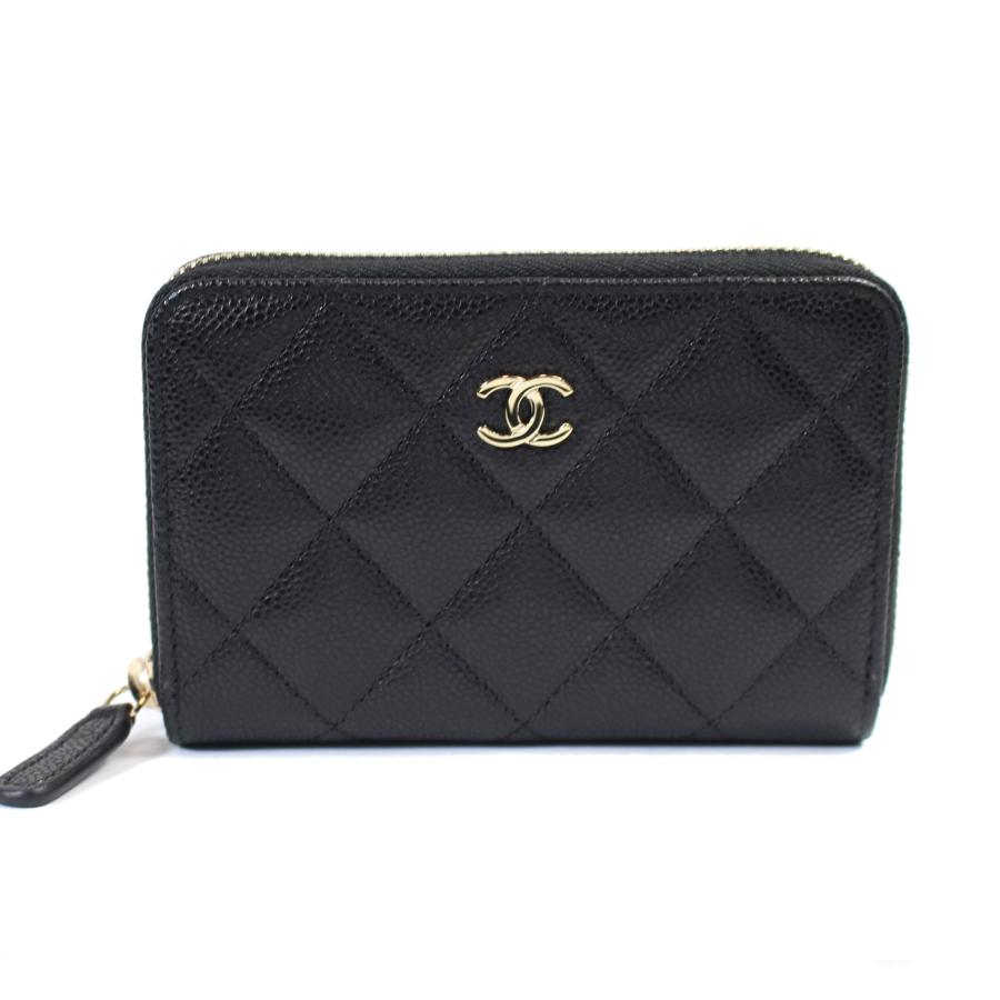 CHANEL 19 新品 新作 シャネル マトラッセ キャビアスキン コイン 