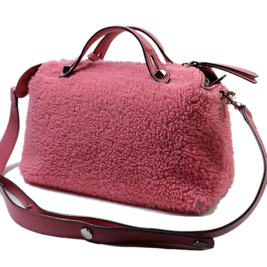 FENDI/バイザウェイ/ムートン/ショルダーバック/ピンク/2way