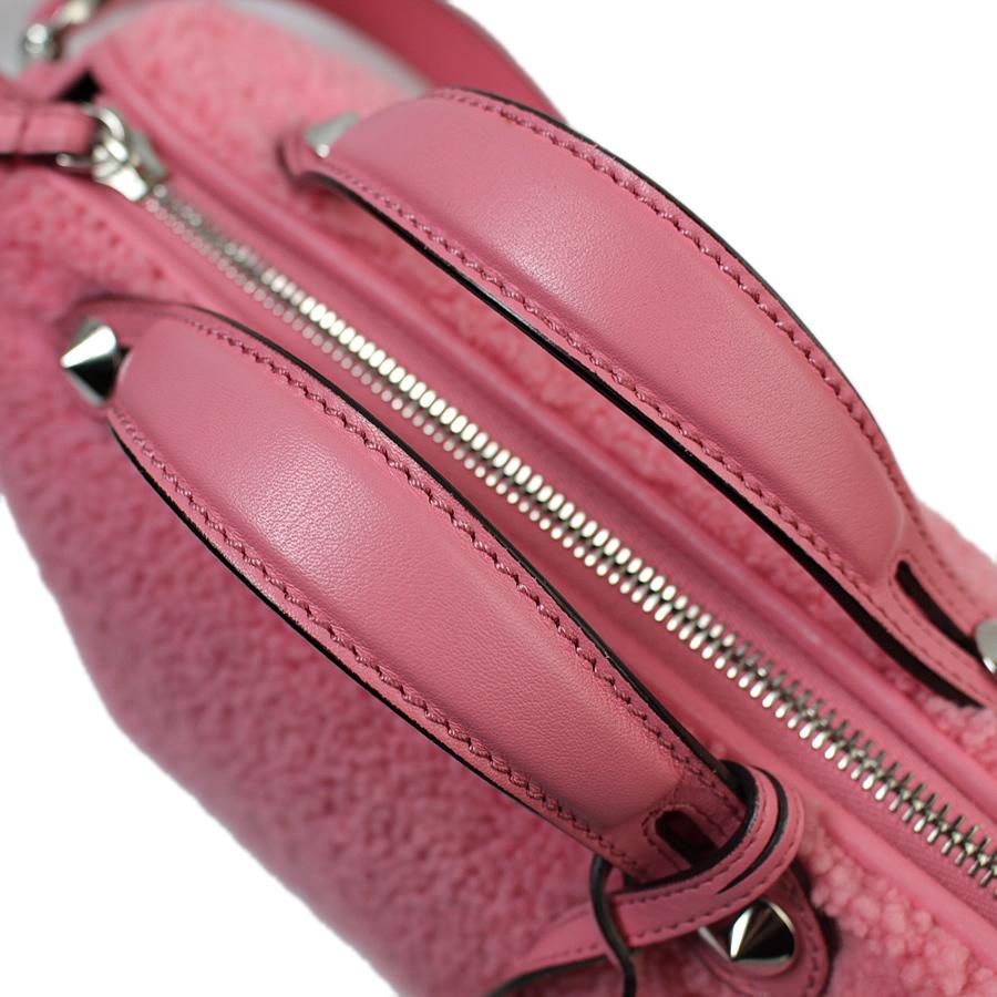 フェンディ FENDI バイザウェイ ショルダーバッグ ムートン ピンク 