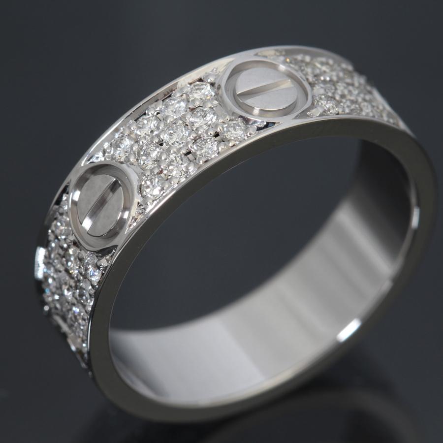 Cartier カルティエラブリングパヴェダイヤ#49 新品仕上げアフター