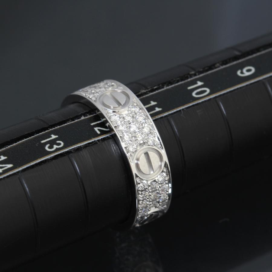 Cartier（カルティエ） 美品 ラブリング 750 WG パヴェ アフター