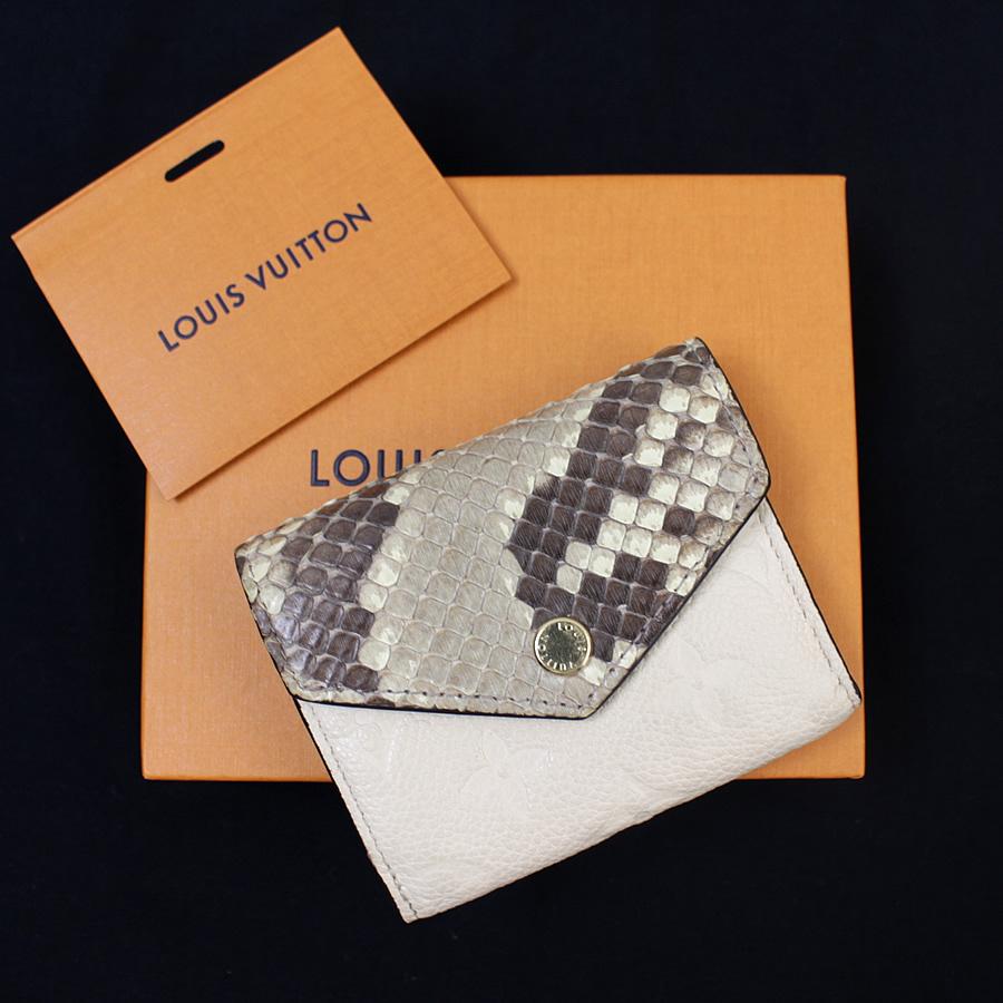 ルイ ヴィトン モノグラム アンプラント ポルトフォイユ ゾエ パイソン