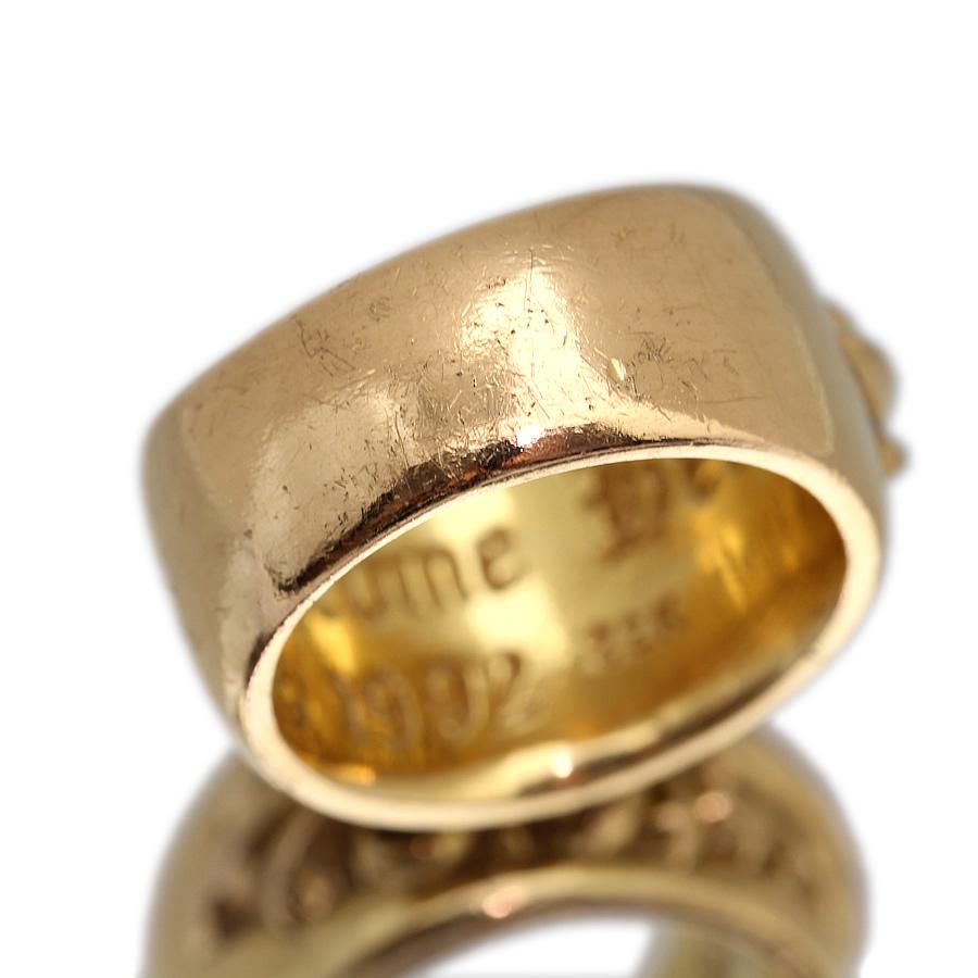 クロムハーツ 22K フローラルクロス リング 約14号 正規品 クロムハーツ 22K フローラルクロス リング 約14号 正規品