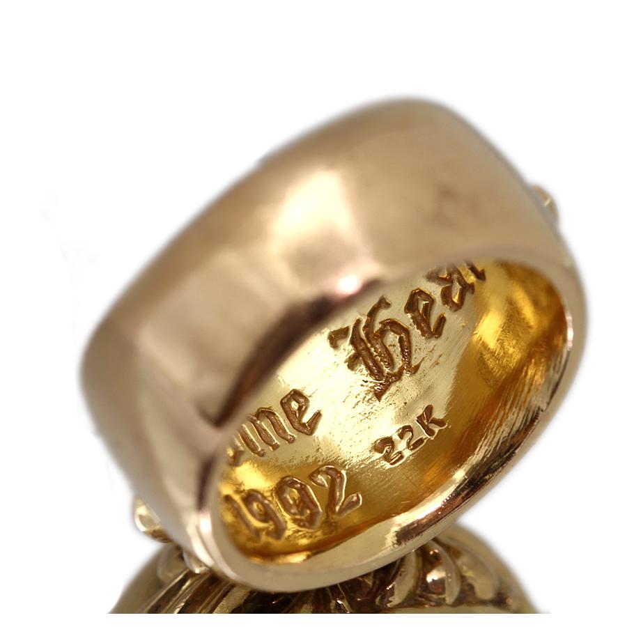 クロムハーツ 22K フローラルクロス リング 約14号 正規品 クロムハーツ 22K フローラルクロス リング 約14号 正規品