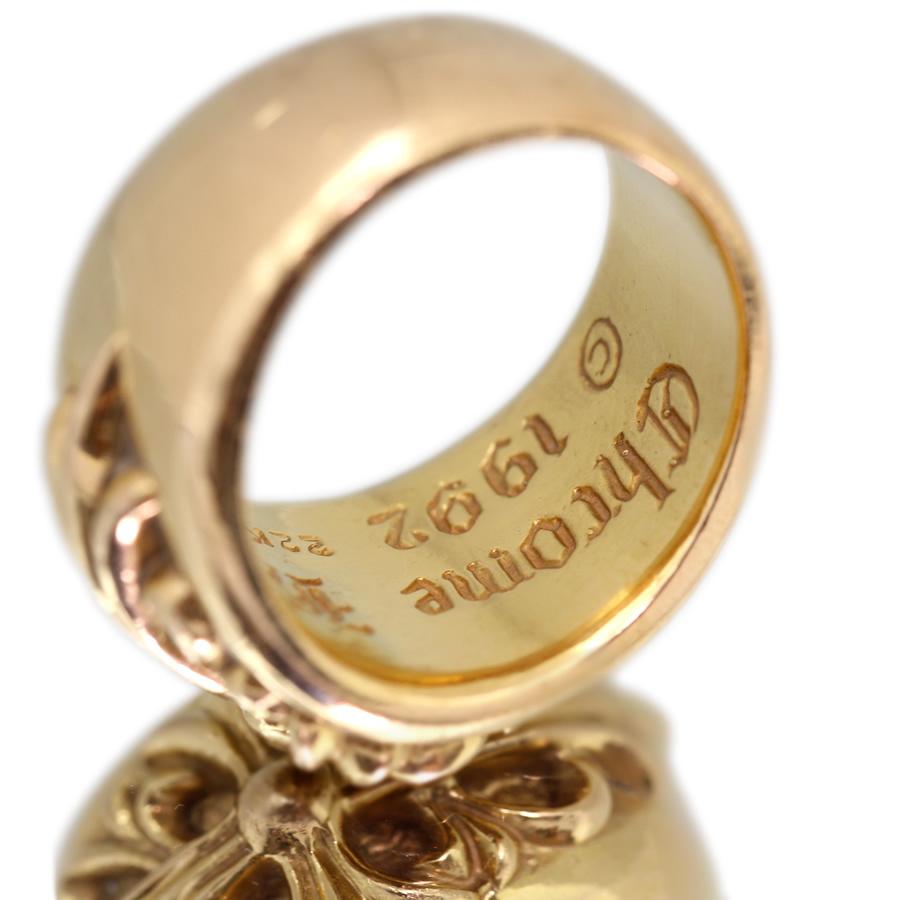 クロムハーツ 22K フローラルクロス リング 約14号 正規品 クロムハーツ 22K フローラルクロス リング 約14号 正規品