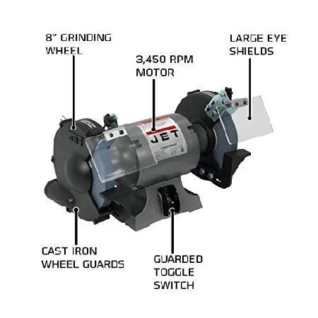 JBG-8A 8" BENCH GRINDER1HP-1-PHASE｜rest｜02