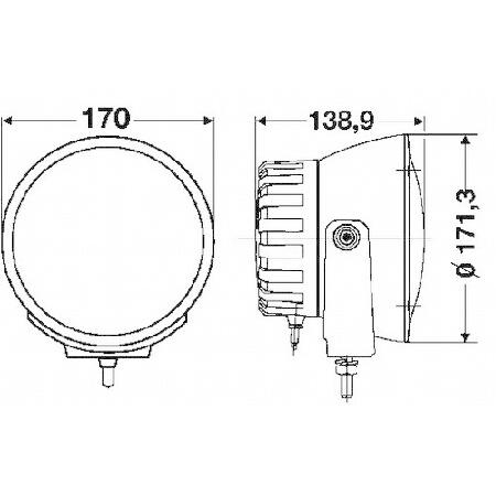 HELLA 009094331 Rallye 4000iコンパクトシリーズ12V / 35Wキセノン駆動ビームランプ（バラスト内蔵タイプ）の画像