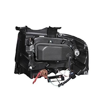 Anzo USA 111113 Ford Expedition Black Clear Projector With Amber Headlight Assembly - (Sold in Pairs)の画像