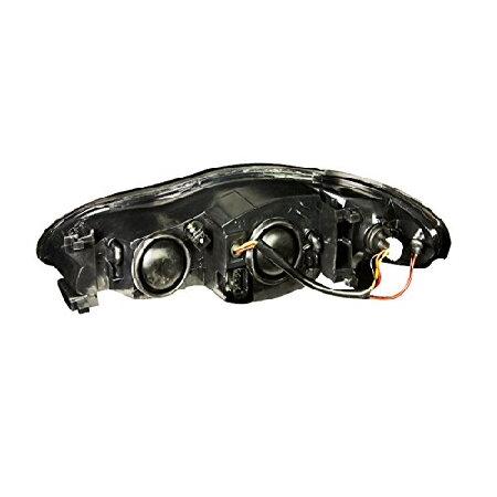 Anzo USA 121165 シボレー モンテカルロ ブラック アンバー反射板付き ヘッドライトアセンブリ - (ペアで販売)_1