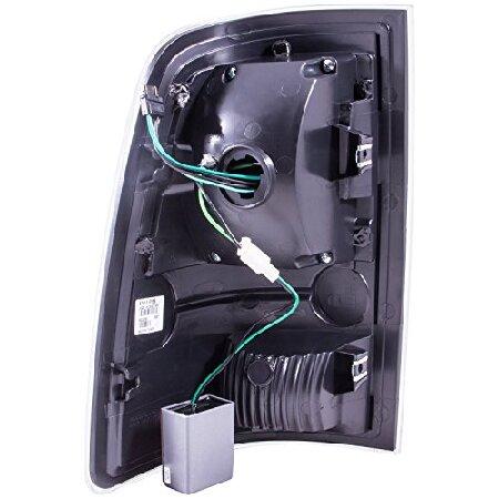 ANZO USA 311144 Black Tail Light Assembly - (Sold in Pairs)の画像