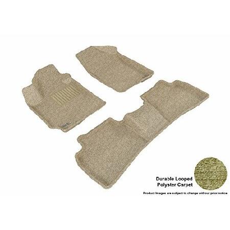 3D　MAXpider　Complete　Models　Carpet　Set　Select　Fit　Custom　Classic　Forte　(Tan)　for　Floor　Mat　Kia