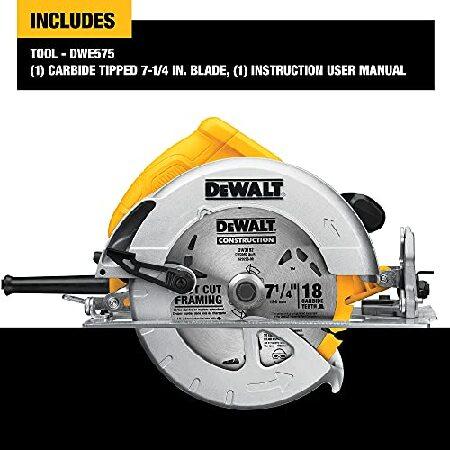 DEWALT　7-1　4-Inch　Circular　Saw,　Corded　(DWE575)　Lightweight,