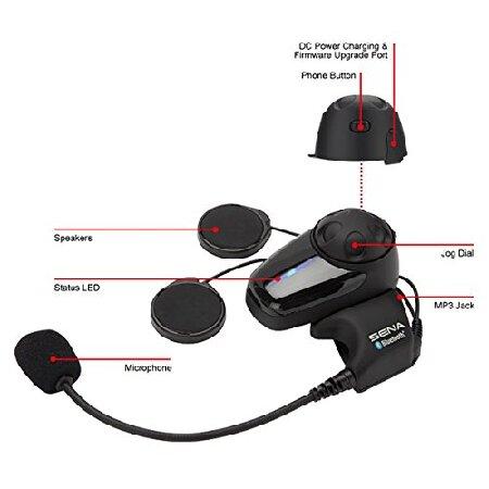 Sena SMH10-10 Motorcycle Bluetooth Headset / Intercom (Single) ， Black_1
