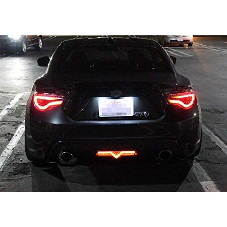iJDMTOY Smoked Lens Full LED Rear Fog Light Kit (Rear Fog， Brake， Reverse Features) Compatible With 2013-2016 Scion FR-S， 2013-2021 Subaru BRZ， 2017-2_3