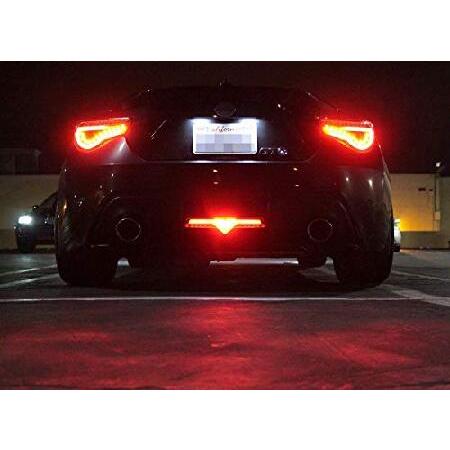 iJDMTOY Smoked Lens Full LED Rear Fog Light Kit (Rear Fog， Brake， Reverse Features) Compatible With 2013-2016 Scion FR-S， 2013-2021 Subaru BRZ， 2017-2_4