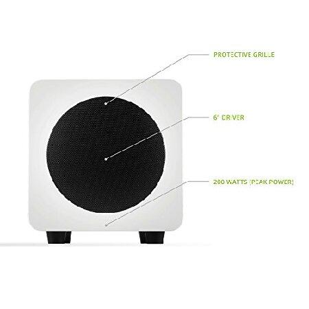 SUB6GW　Powered Subwoofer　パワード　サブウーファー　Kanto 社　Gloss White【並行輸入】 