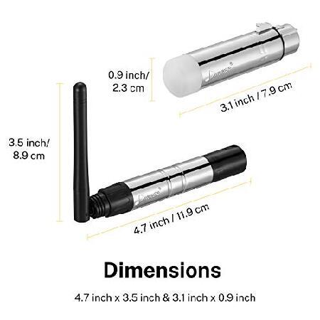 Donner 4pcs DMX512 DMX Dfi DJ 2.4G ワイヤレス 受信機(三色LEDインジケータ付き)X3＆送信機X1 LEDステージ照明コントローラー｜rest｜05