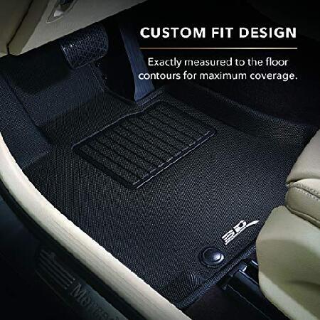 3D　MAXpider　Second　Mat　Custom　Floor　Kagu　Rubber　Select　for　(Gray)　Row　F-150　Ford　Models　All-Weather　Fit