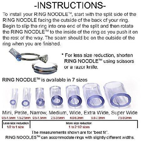 おすすめ特集の通販 RING NOODLE: Ring Size Reducer | Ring Guard | Ring Size Adjuster， Size: Petite， for rings 1.5 mm to 2.5 mm wide. 9 Pack