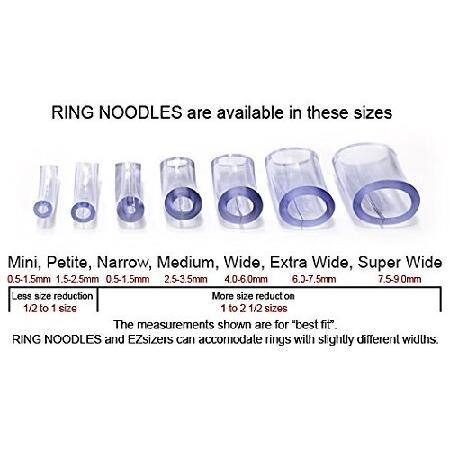 おすすめ特集の通販 RING NOODLE: Ring Size Reducer | Ring Guard | Ring Size Adjuster， Size: Petite， for rings 1.5 mm to 2.5 mm wide. 9 Pack