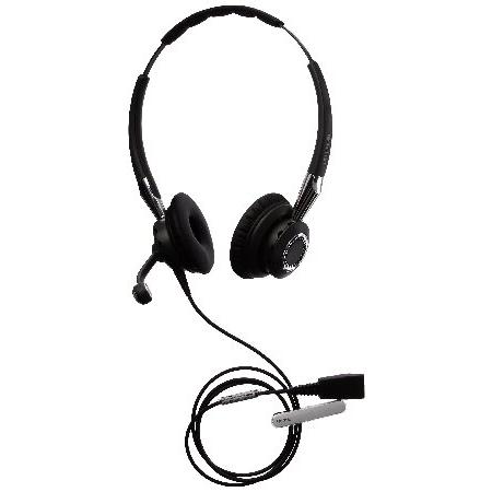 Jabra 2400 II QD Duo NC ワイドバンド 有線ヘッドセット - ブラック | ブランド登録なし