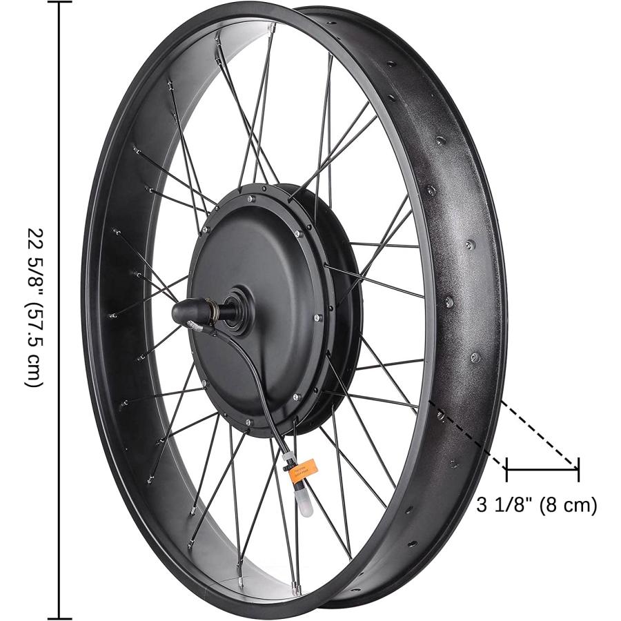 AW 電動自転車 EBike 変換キット E-Bike フロント ホイール フレーム