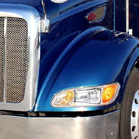 United Pacific 31296 - Headlight Assembly - Passenger Side, Chrome Housing, High/Low Beam, 9007 Bulbの画像
