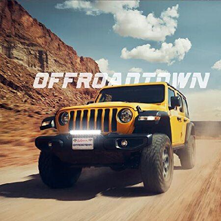 OFFROADTOWN 20inチ ライトバー 導いた クワッド行320ワット UTV SUV??フォードボートバギー車 トラックジープラングラー 用 道路 ワークライトバー フォグランの画像
