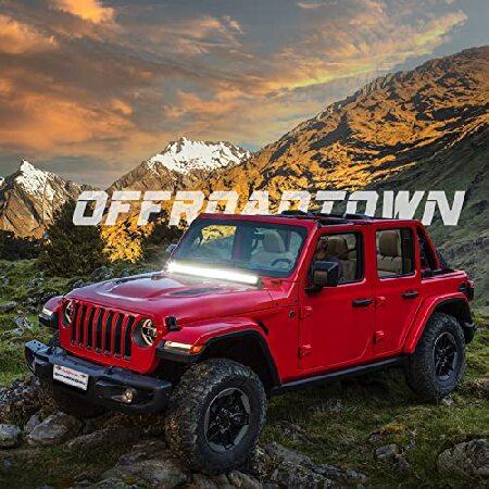 OFFROADTOWN LEDライトバー 30inch 480ワットクワッド行 車両 トラックジープラングラーバギーUTV SUVフォード艇 スポット洪水コンボビームオフロードライトフォの画像