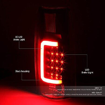 DNAモータリングTL-C10-LED-3D-BK-CLテールブレーキライト、運転席および助手席側_1