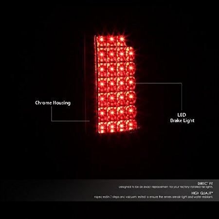 DNA Motoring TL-GMCDE00-LED-CH-CL Tail Light (Passenger ＆ Driver Side)の画像