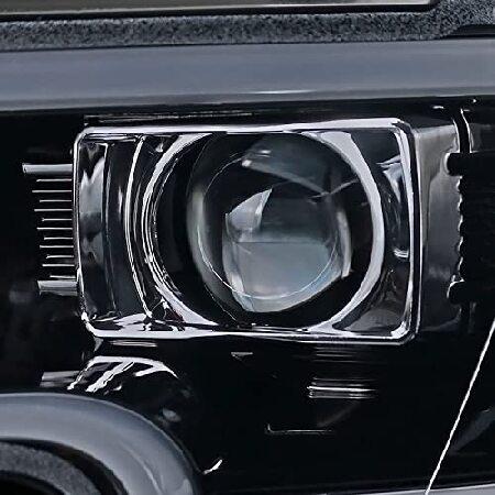 Spec-D Tuning 2LHP-F15015G-TM ブラックプロジェクターヘッドライト (レッドリム光沢、スモークレンズ付き)の画像