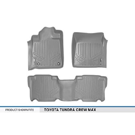 MAXFLOORMATフロアマットfor Toyota Tundra Crewmax (2012 2013 Completeセット(グレー) - 3
