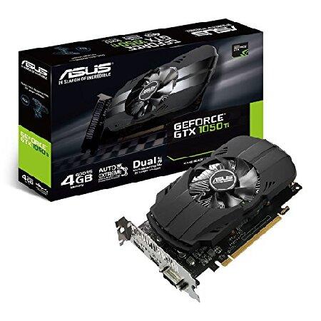 Asus NVIDIA GeForce GTX 1050 PH-GTX1050TI-4G 4 GB GDDR5 128ビットメモリHDMI / DP/DVI PCI Express 3グラフィックカード - ブラック | ブランド登録なし