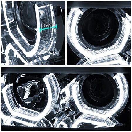 DNA motoring HL-3D-E9005-CH ヘッドライトアセンブリ 運転席と助手席側 クロムハウジング/アンバーコーナーの画像
