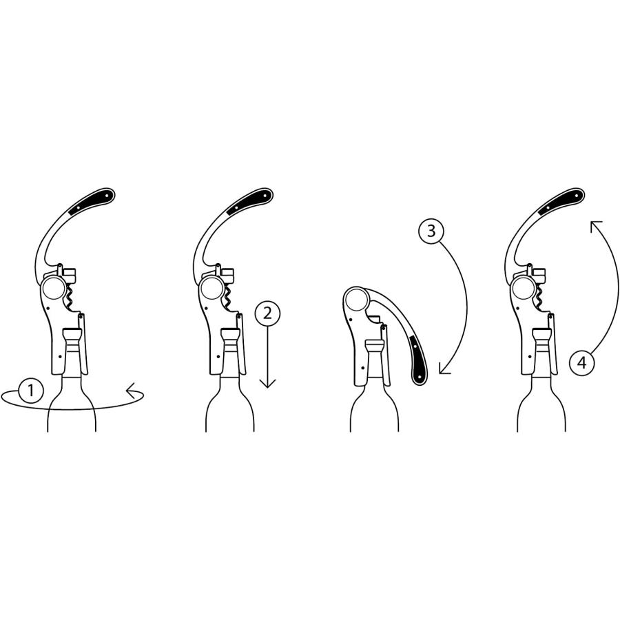 ラトリエデュヴァン ワインオープナー マッドブラック シングル