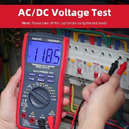 テスター 6000カウント テスター デジタル マルチメーター オートレンジ 電圧 電流 真の実効値 抵抗 連続性 静電容量 周波数 電圧計 【VENLAB】 ダイオード トラン