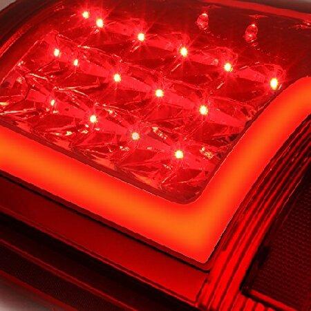 DNA Motoring TL-DRAM09-LED-RD3D-CH-RD 3D LEDテールライトアセンブリ (ドライバー＆助手席側) 1パックの画像