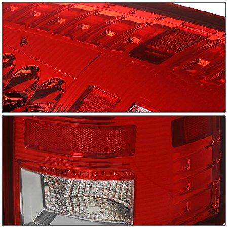 DNA Motoring TL-DRAM09-LED-RD3D-CH-RD 3D LEDテールライトアセンブリ (ドライバー＆助手席側) 1パックの画像