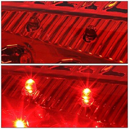 DNA Motoring TL-DRAM09-LED-RD3D-CH-RD 3D LEDテールライトアセンブリ (ドライバー＆助手席側) 1パックの画像
