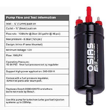 OSIAS Inline High Pressure Fuel Pump Universal Replacement For BMW FIAT EAGLE MEDALLION LANCIA ALFA ROMEO VOLKSWAGEN JAGUAR 0580464070 | ブランド登録なし | 05