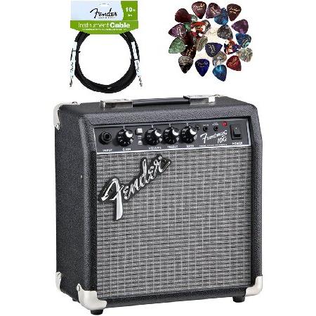 Fender Frontman 10G Guitar Combo Amplifier - Black Bundle